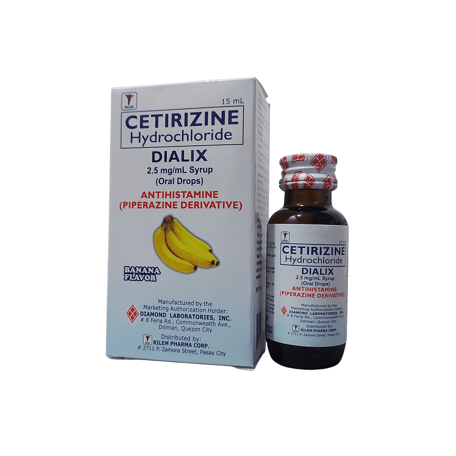 dialix_cetirizine_hydrochloride_15ml Dialix Cetirizine Hydrochloride 2.5mg /mL Drops 15mL - Image 1