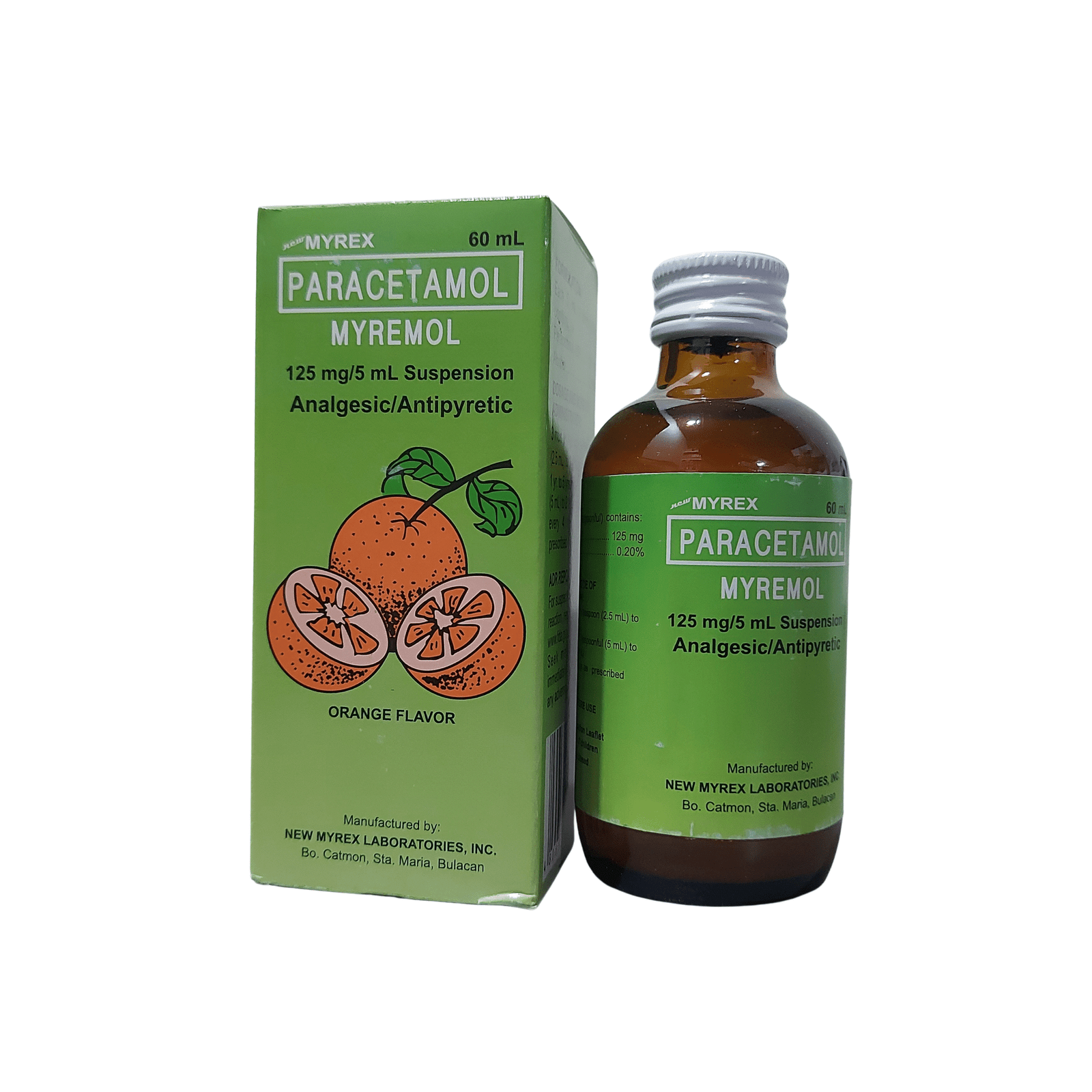 para_myremol_125mg Paracetamol Myremol 125mg /5mL Suspension 60mL - Image 1