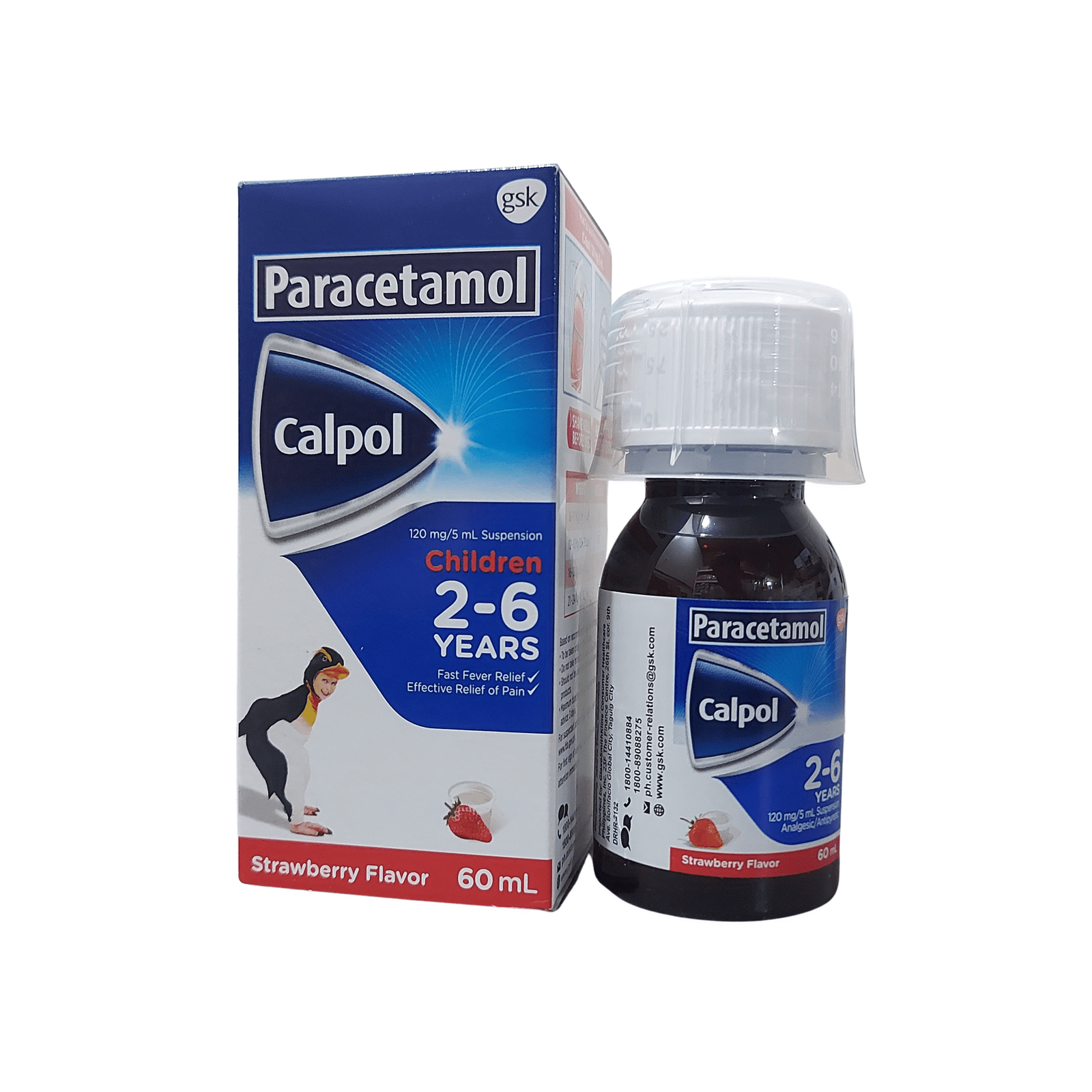 calpol_2_6_orange Calpol 2-6 Years 120mg /5mL Suspension 60mL - Image 1