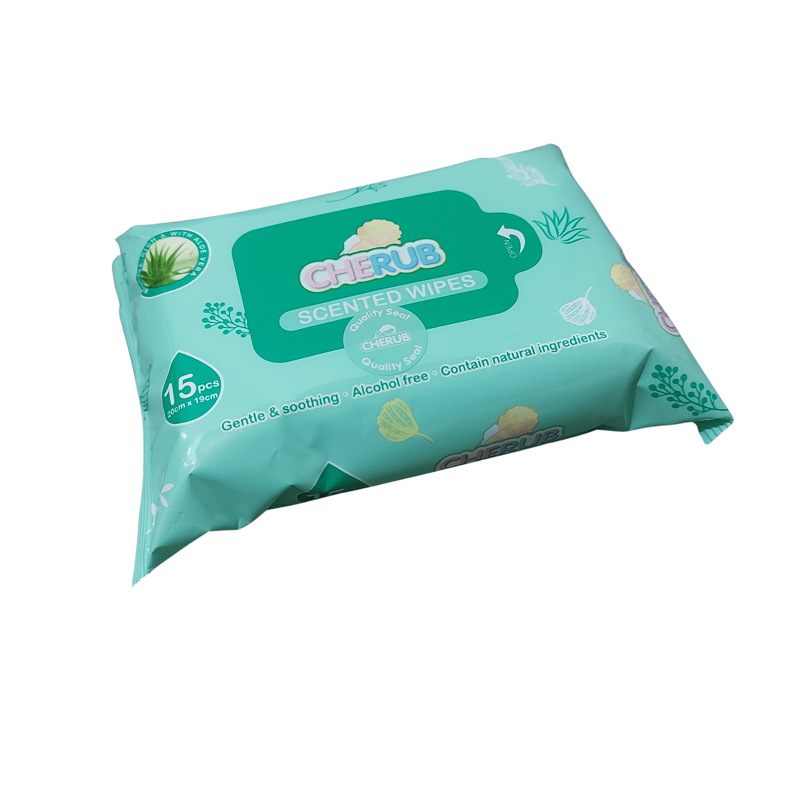 cherub_baby_wipes_scented_15s Cherub Baby Wipes 15s (Scented) - Image 1