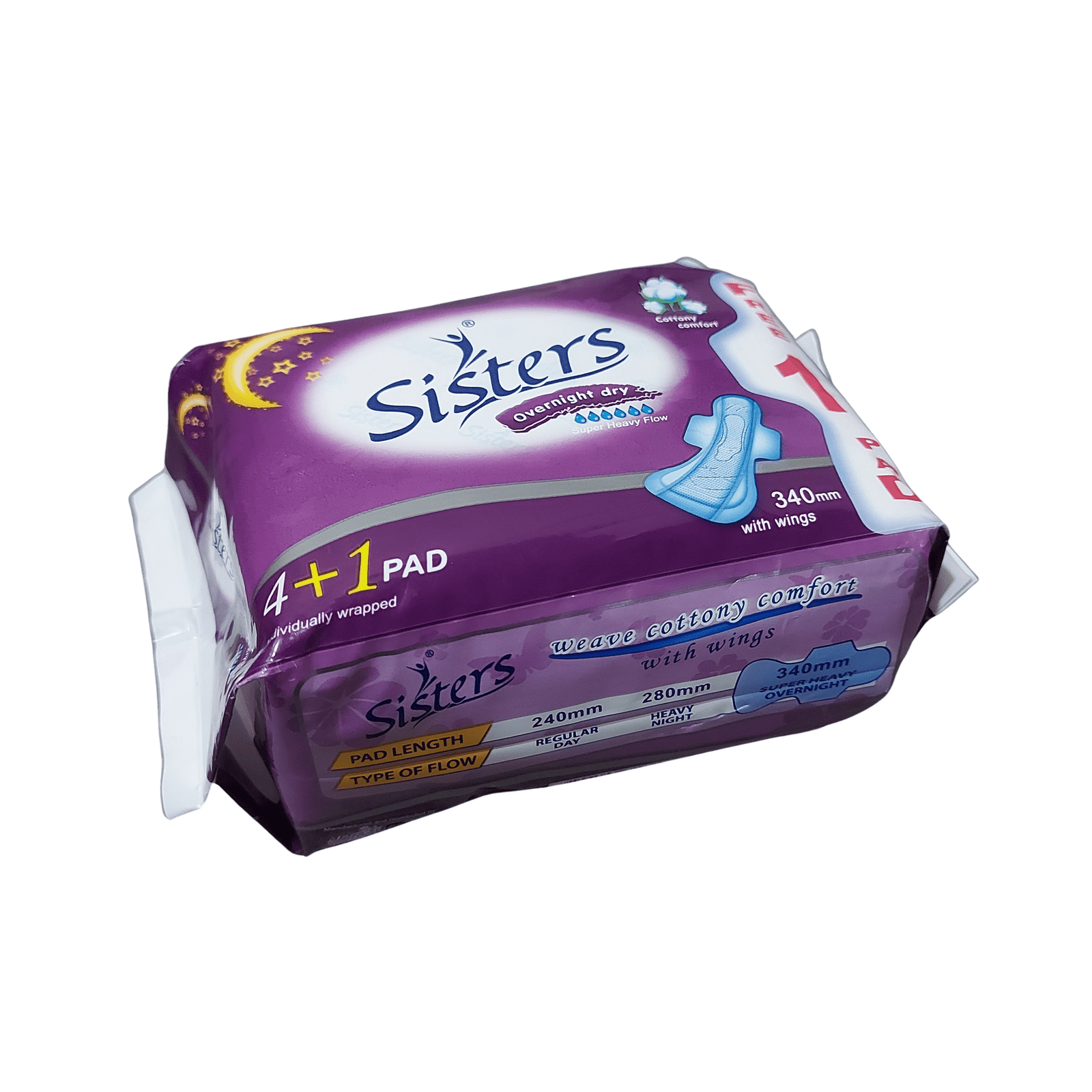 sisters_overnight_dry_4_1 Sisters Overnight Dry 5s (cottony comfort with wings) - Image 1
